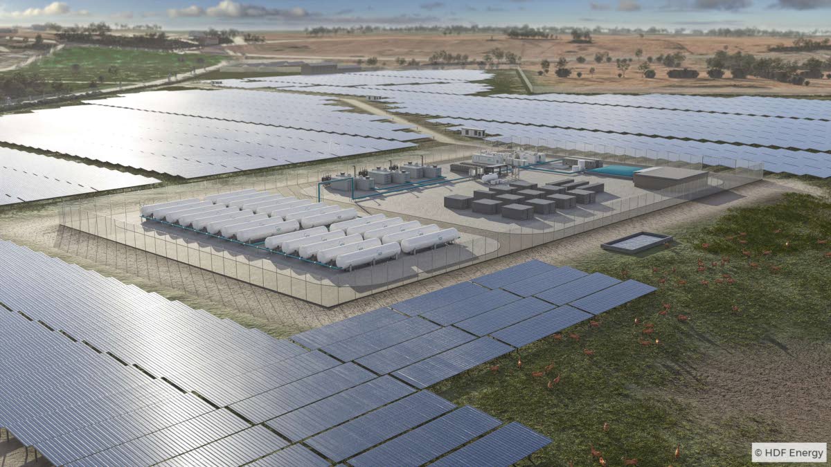 
A rendering of a renewable energy plant in Barbados by a subsidiary of France-based HDF Energy.