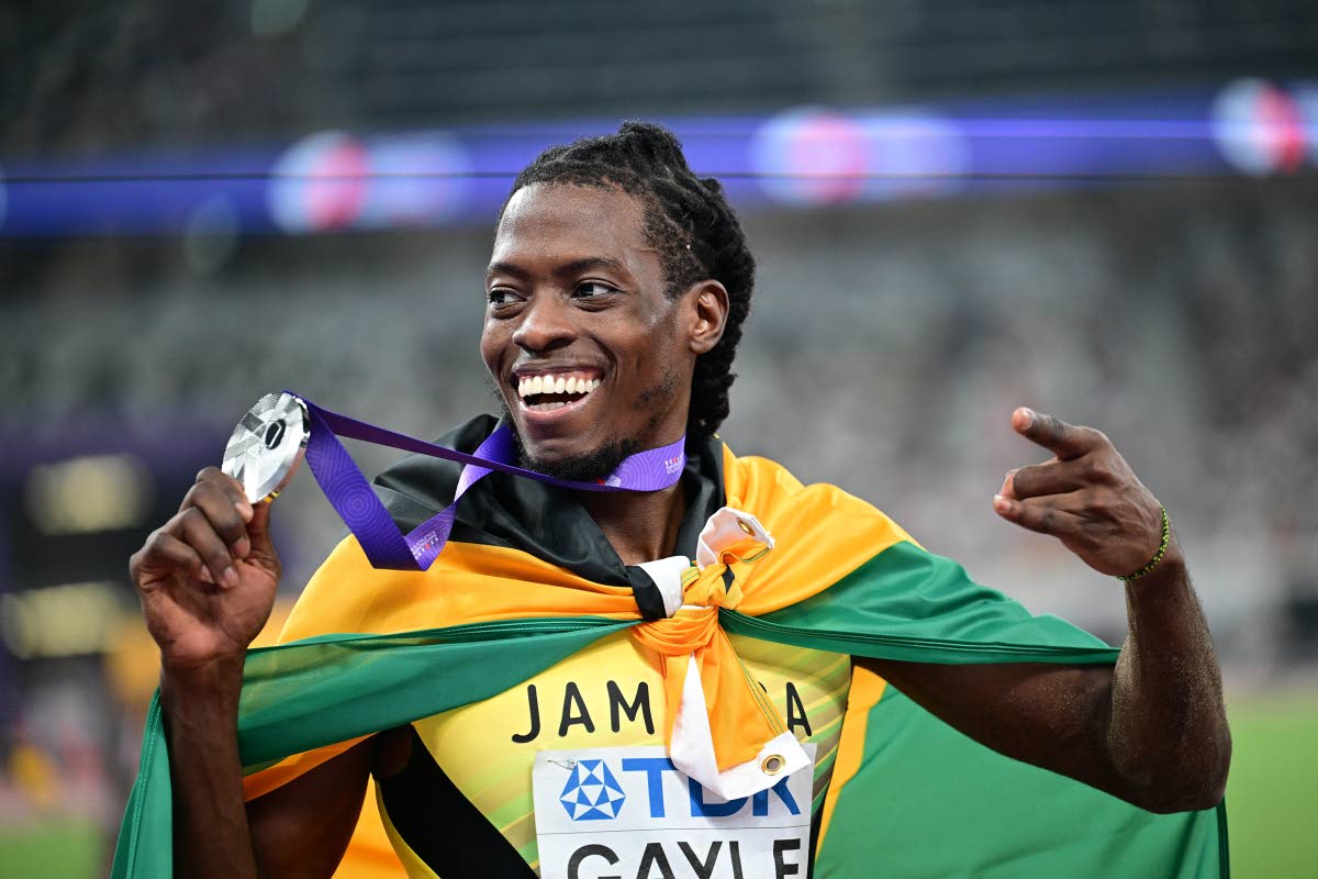 Tajay Gayle, of Jamaica, took silver in the men’s long jump finals with a season’s best leap of 8.34m.
