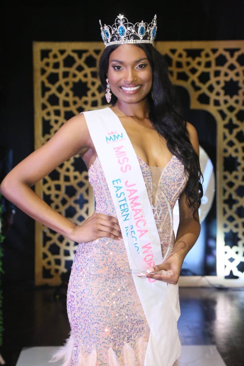 Kalea Roman, the 2025 winner of the Miss Jamaica World Eastern Region.