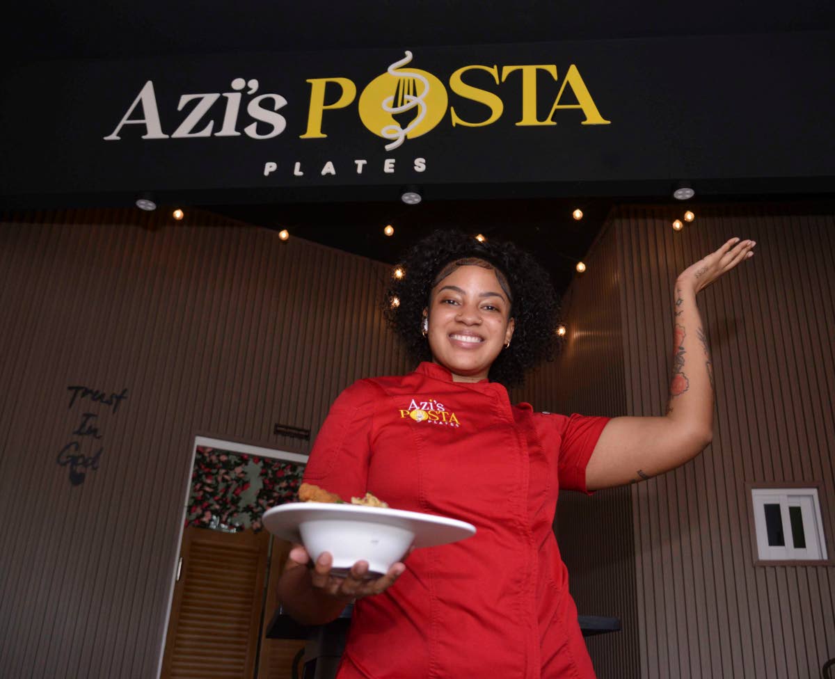 Asia Thomas, owner of Azi’s Pasta Plates, gives a tour of her restaurant on 36 Burlington Avenue in St Andrew, highlighting the space she designed to blend Italian flair with Jamaican warmth.