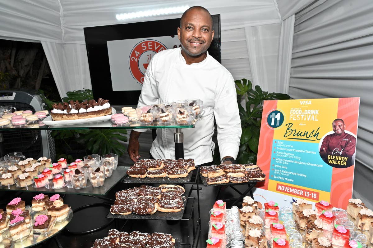 Chef Glenroy Walker presented the sweet side of brunch with these decadent desserts.