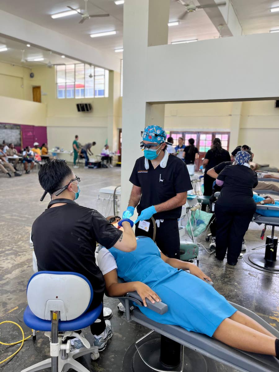 Dental practitioners provided oral care to students of William Knibb Memorial High during the Great Shape! Inc. 1000 Smiles Dental Mission held at the school last week. In addition to the school’s students, several students from nearby schools, as well a