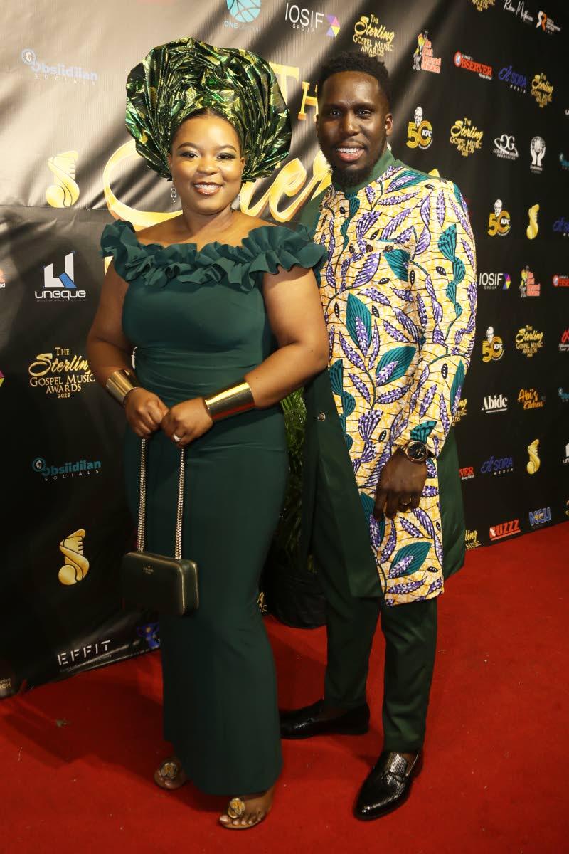 DF Entertainment Company’s Dannareo Fearon and wife, Brianna, represent the ‘African Elegance’ theme to a T.
