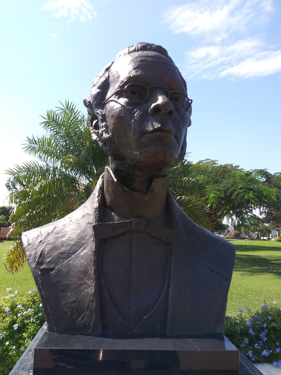 Basil Watson’s bronze bust of National Hero George William Gordon mounted in 2018 in Emancipation Park, St Andrew, Jamaica.