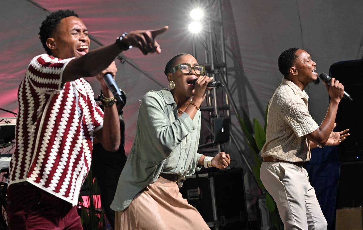 Levy’s Heritage performs at the Jamaica Credit Union League / Cuna Caribbean Insurance Praise in the Park at Emancipation Park in New Kingston on Thursday, October 16.