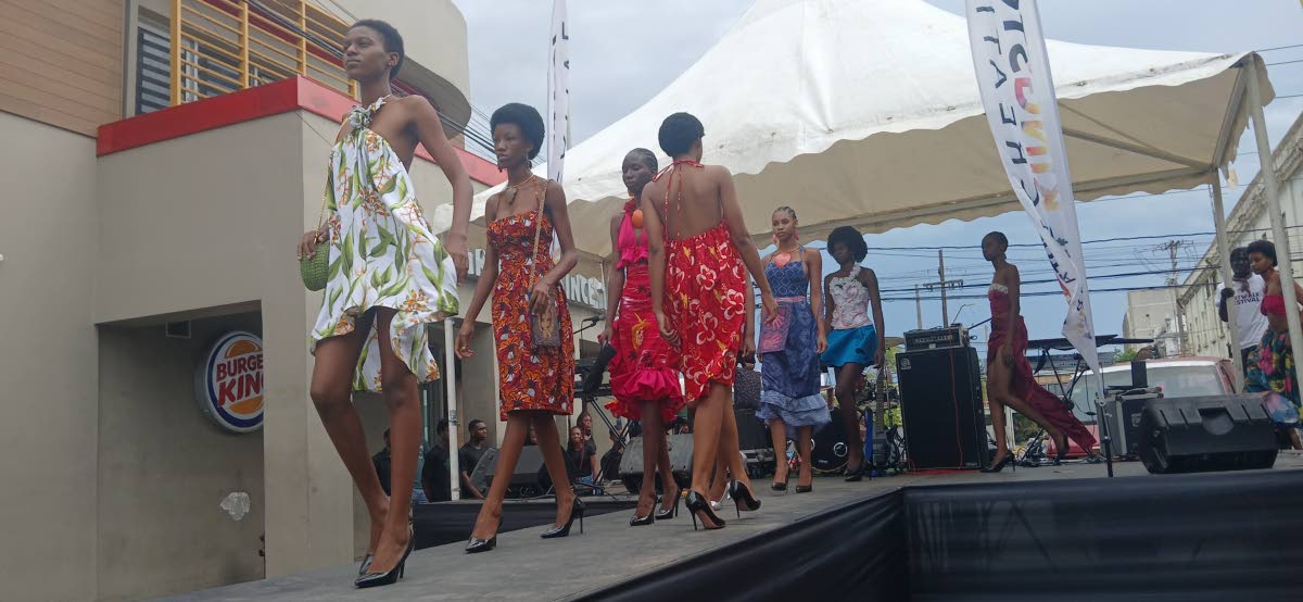 Saint International models rocking the catwalk.