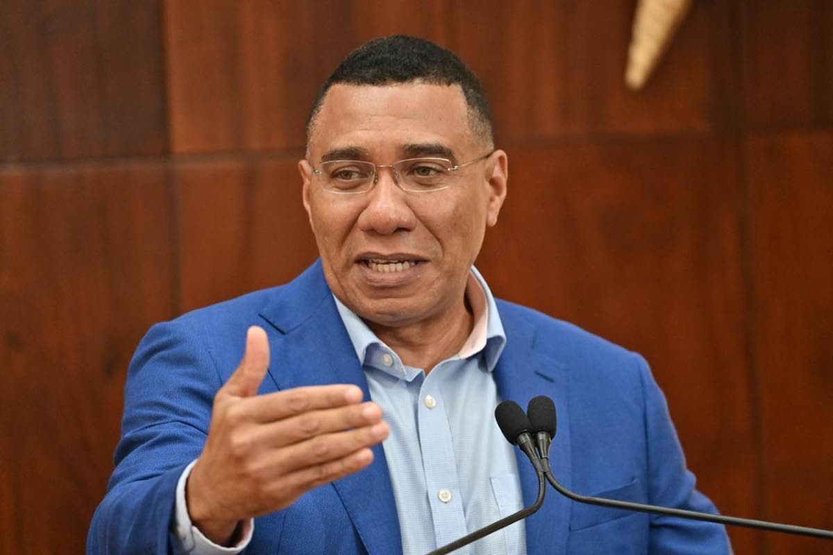 Prime Minister Dr Andrew Holness