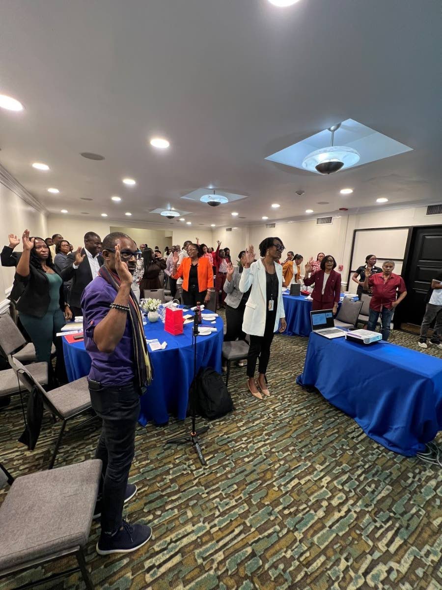 Executive Director, Public Procurement Commission (PPC), Nadia Morris, delivers opening remarks at the ‘Meet-The-Buyer’ Symposium co-hosted by the PPC and National Health Fund on Tuesday, October 14, at the Courtleigh Hotel and Suites.