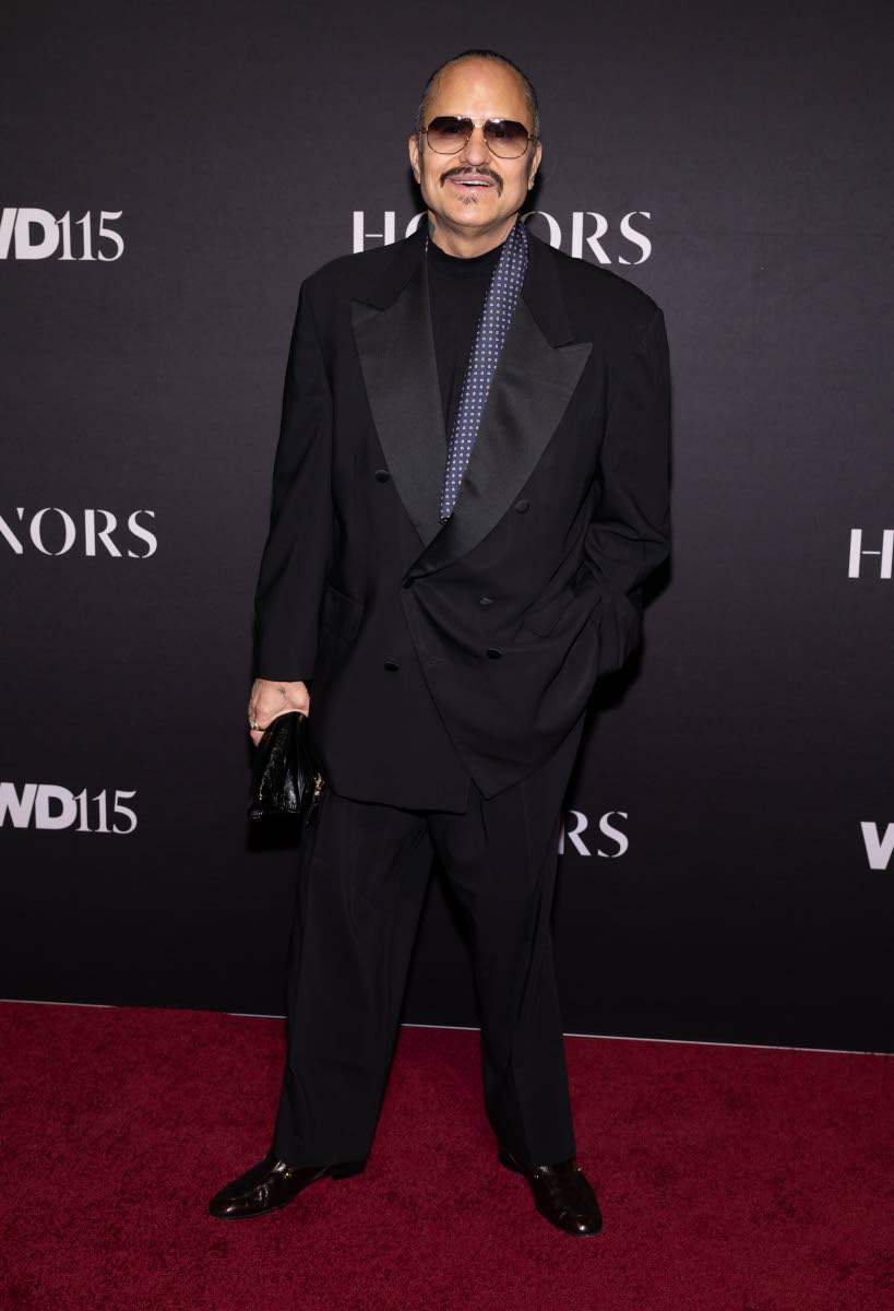 Willy Chavarria, recipient of the WWD Honor for Menswear Designer of the Year, dons a double-breasted tux. 