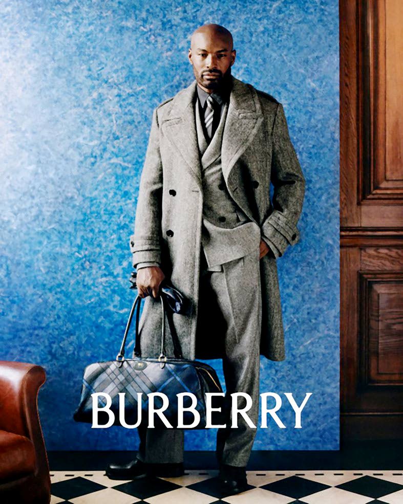 Tyson Beckford in Burberry’s ‘Postcards from London’ global advertising campaign, photographed by Drew Vickers.