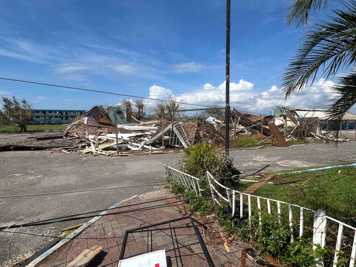 The Thomas Manning Building at The Manning’s School in Westmoreland was  extensively damaged by Hurricane Melissa. 