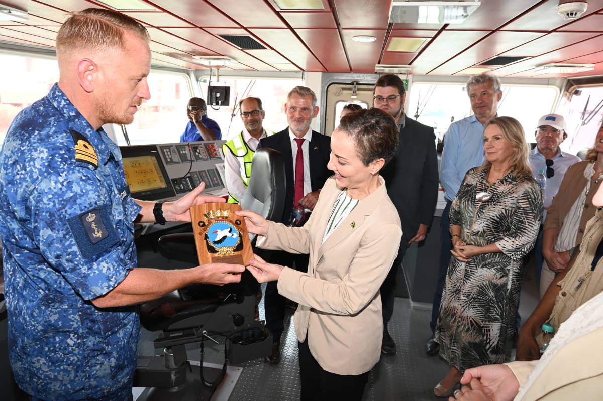 The Netherlands and European Union deliver another shipment of vital relief supplies to Jamaica yesterday in response to the devastation caused by Hurricane Melissa last week. The Dutch Navy support ship, HNLMS Pelikaan, docked in the Kingston Harbour yest