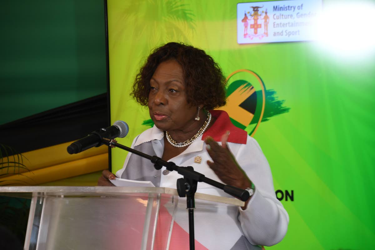 Minister of Culture, Gender, Entertainment and Sport Olivia Grange.