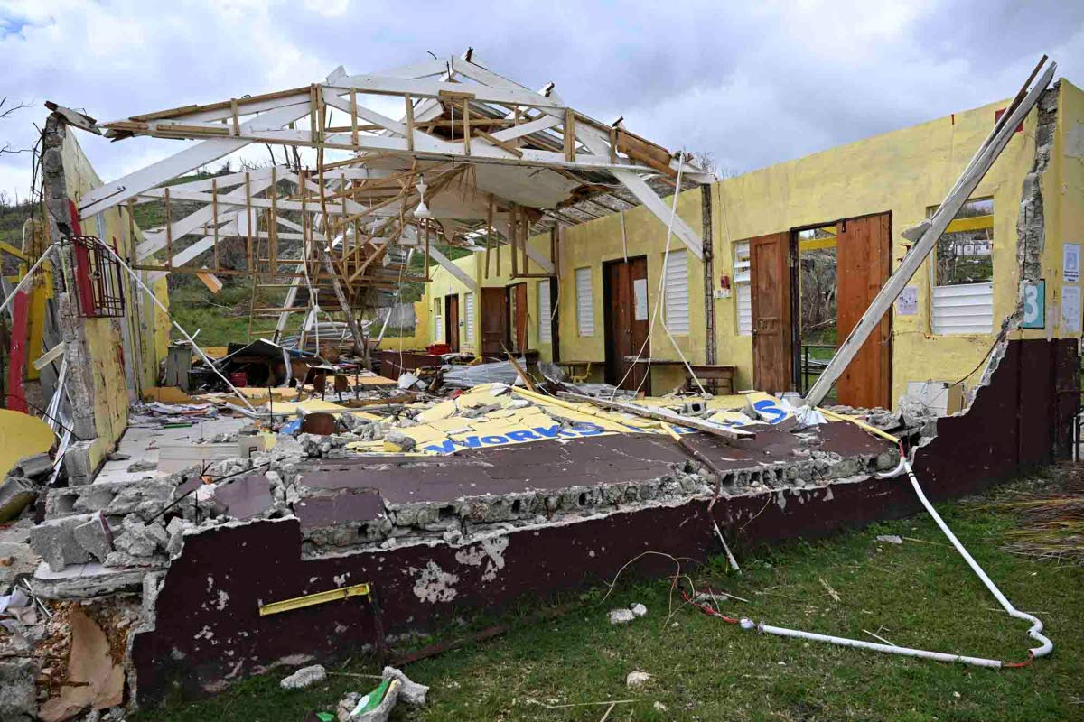 Schools, hospitals and clinics were levelled or badly mangled by the hurricane’s 185 mph winds.