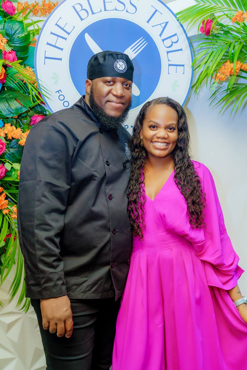 Keneisha Green (right), founder of The Bless Table, and Samuel Brissett, head chef at The Bless Table, had a lot to celebrate. 