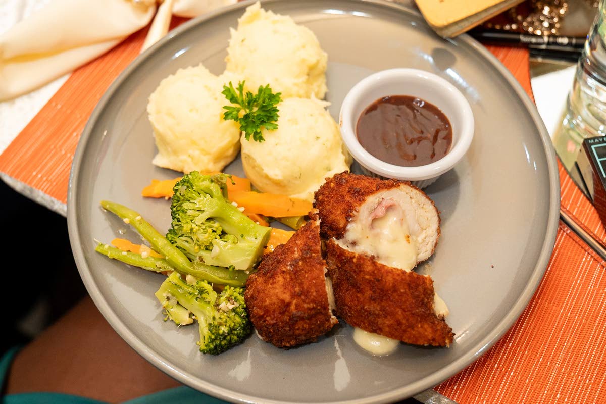 The pimento-smoked cordon bleu.