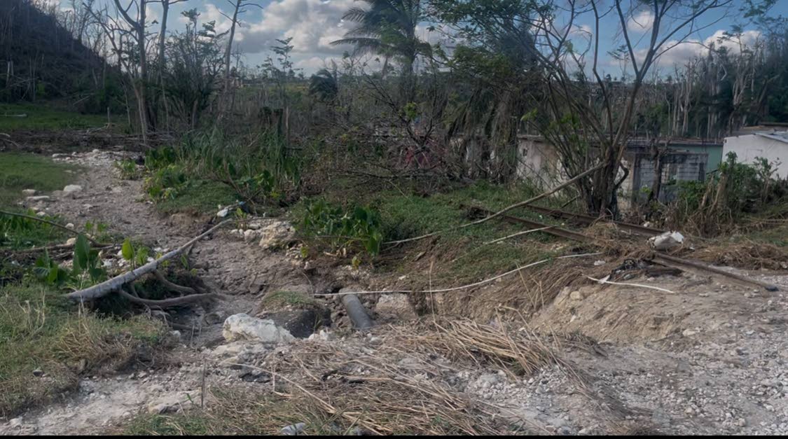 This was once a driveway leading to a home.