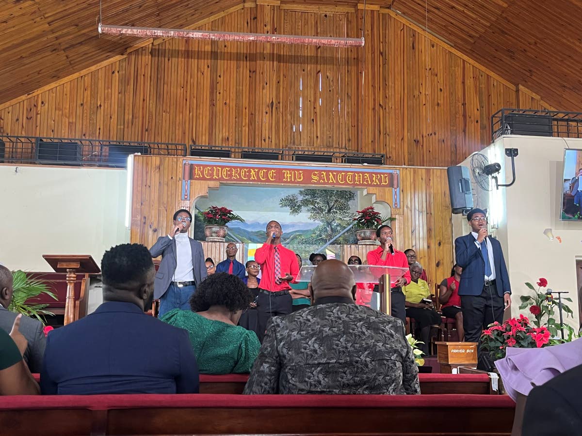 All-male group 4 Souls from left Gareth Stuart, brothers Aydin and Dejairo Pommells, and Javier McKay.