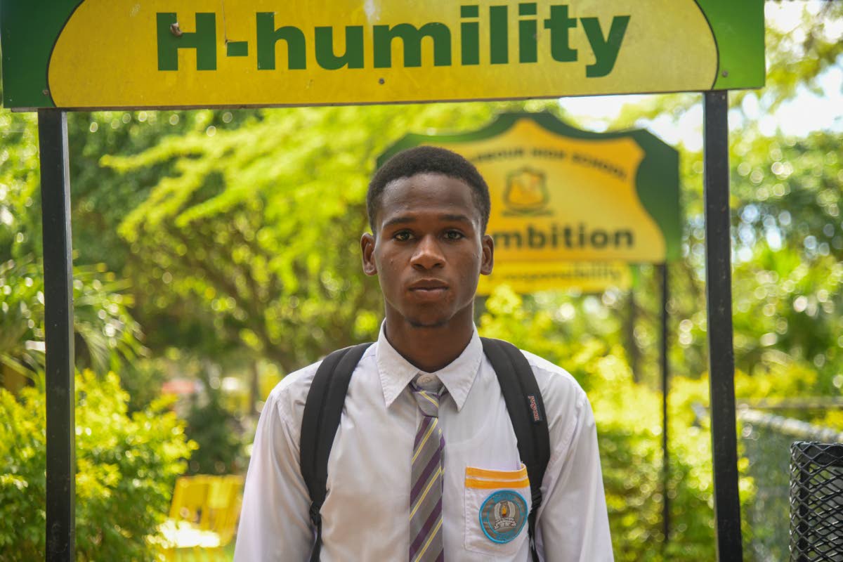 Tavic Thomas, formerly of Belmont Academy in Westmoreland and now a student at Old Harbour High School in St Catherine.