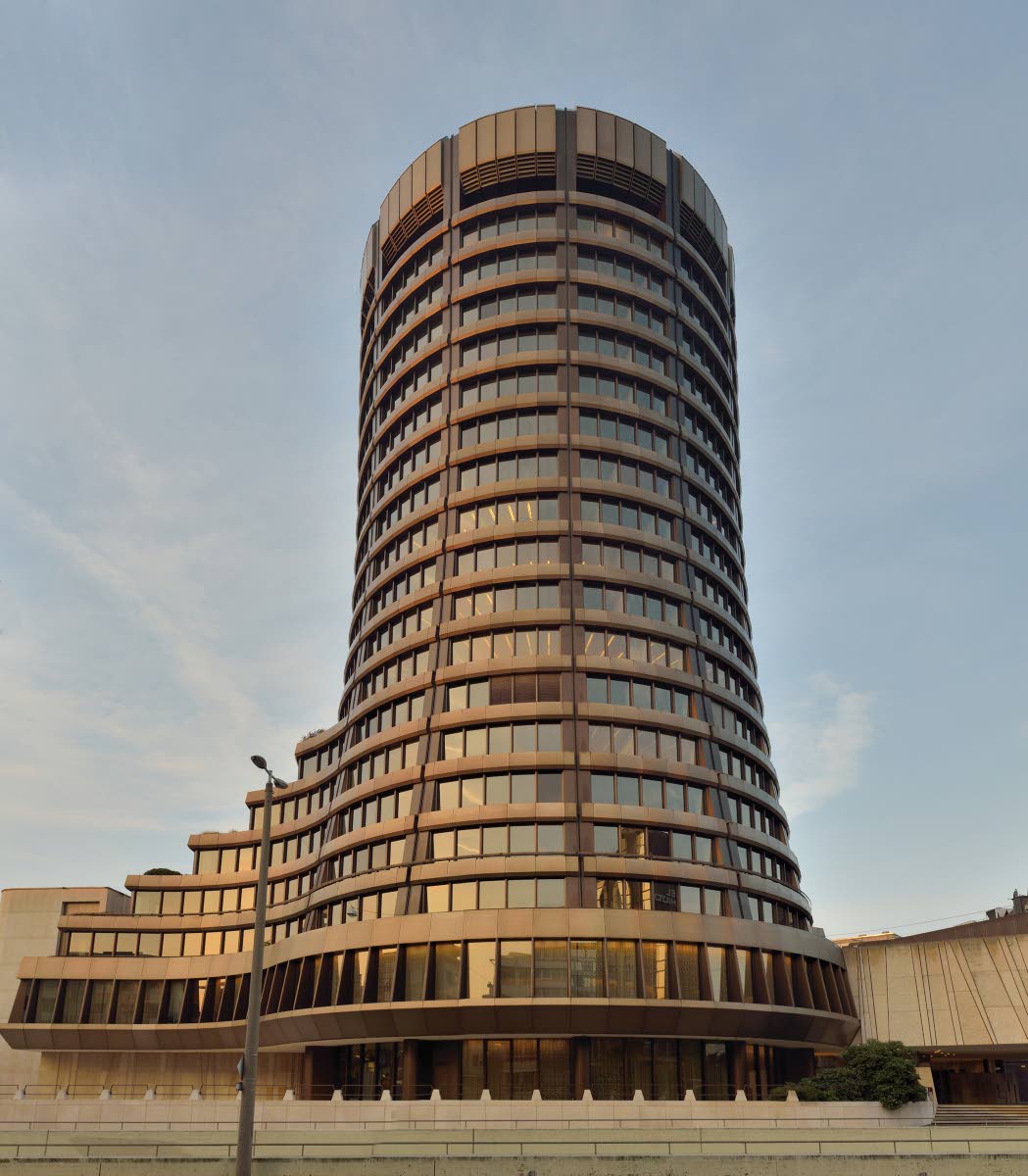The headquarters of the Bank for International Settlements, host of the secretariat for the Basel Committee on Banking Supervision.