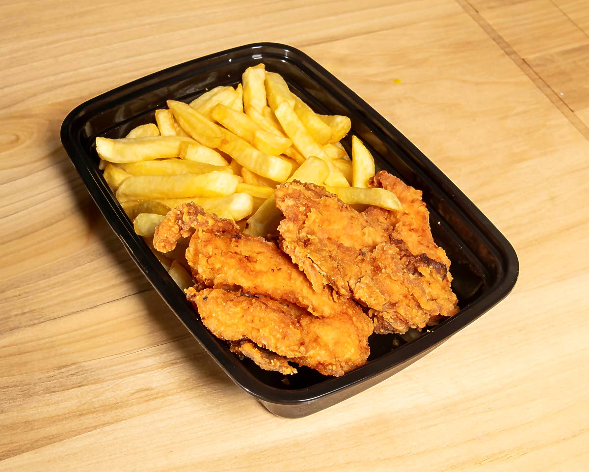 Father Bull’s signature fried chicken with fries.