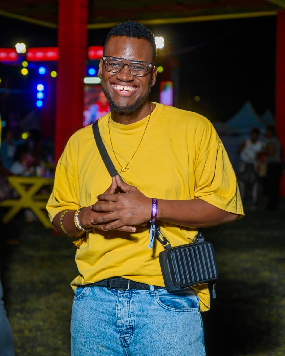 Social media personality Russhaine ‘Dutty Berry’ Berry is vibrant in yellow.