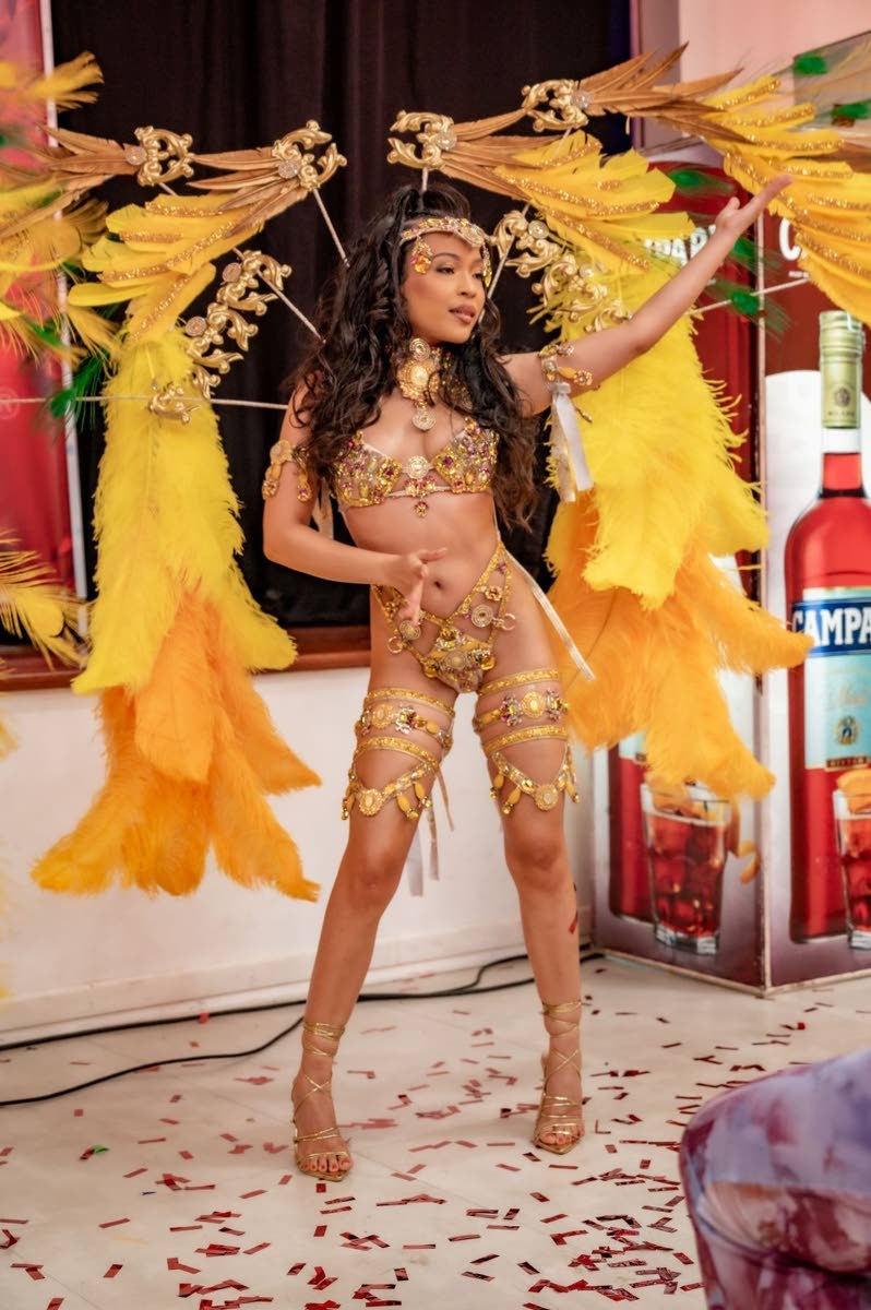 Georgia Bailey was a ray of sunshine as she presented the Sprint costume.