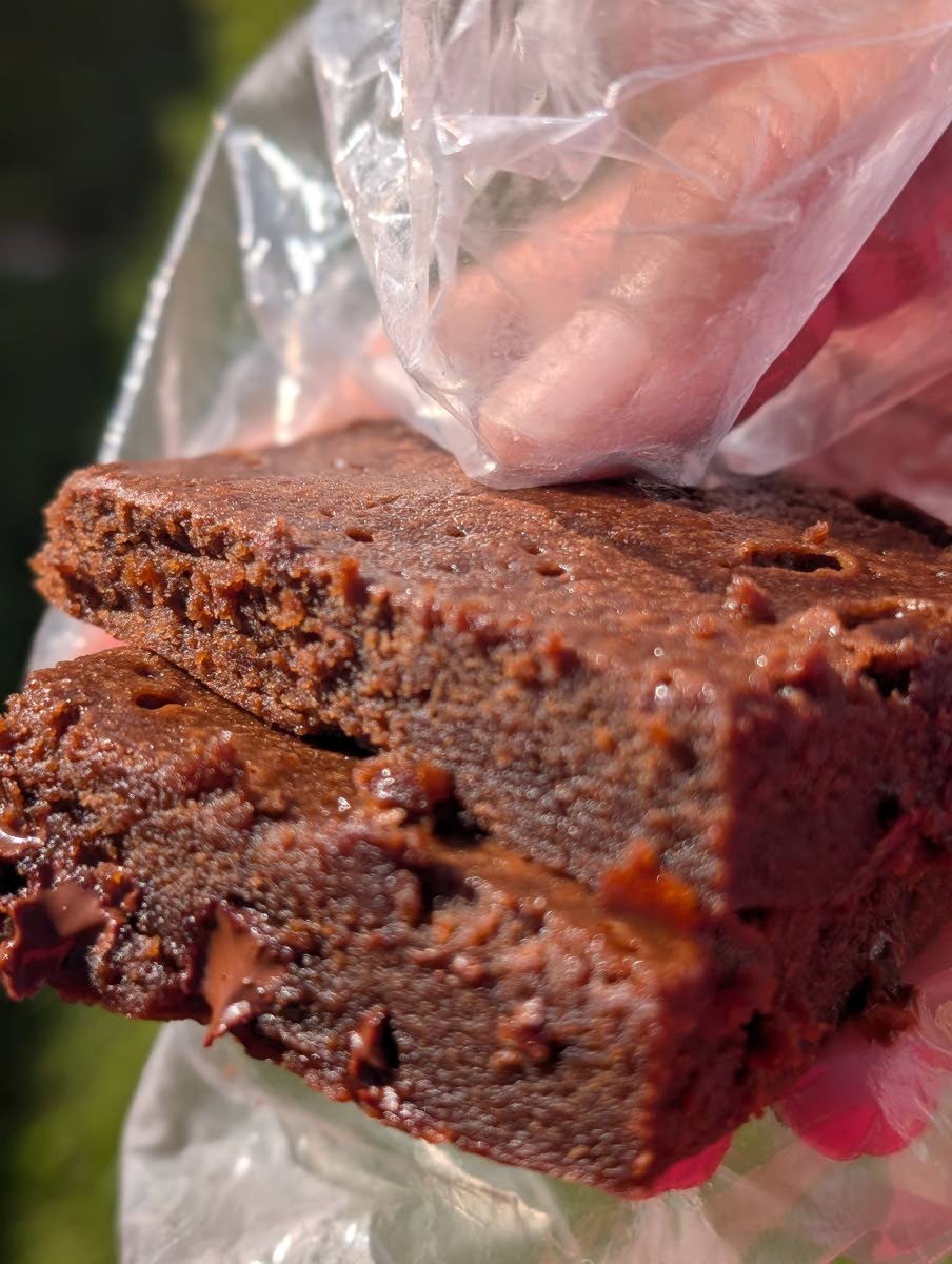 Brownies baked by Amanda Samuels 