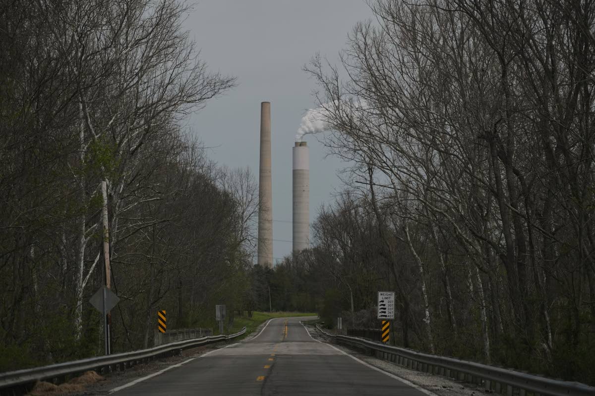 The Kyger Creek Power Plant, a coal-fired power plant, operating on April 14, 2025 near Cheshire, Ohio.