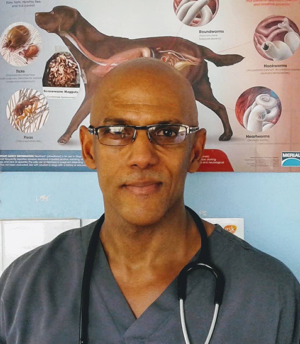 
Veterinarian Dr Paul Cadogan, whose presentation was interrupted by the intrusions. 