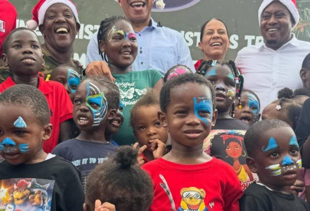 Prime Minister Dr Andrew Holness at a Christmas kiddies treat at the Middle Quarters Primary and Infant School in St Elizabeth on December 13, 2025.