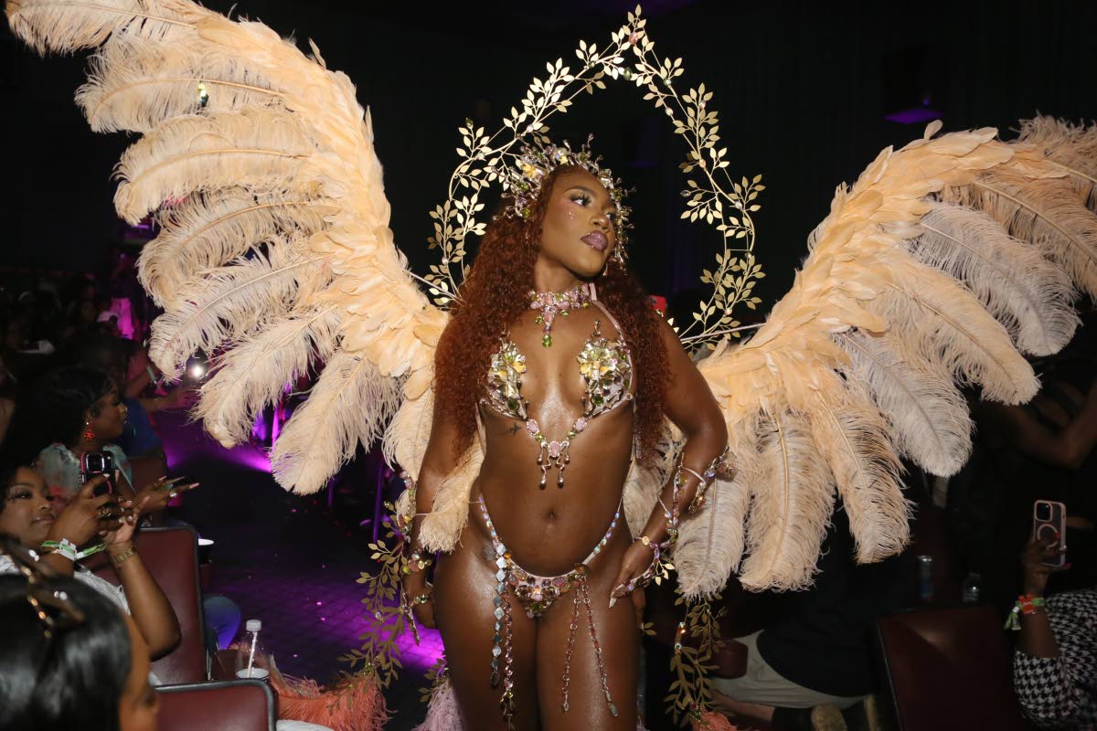 Model Tashnie Hinds shows off Venus in full flight.