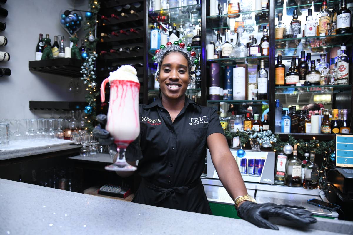 Mixologist Shaniqua Reece presents her unique yuletide creation: Mrs Claus.