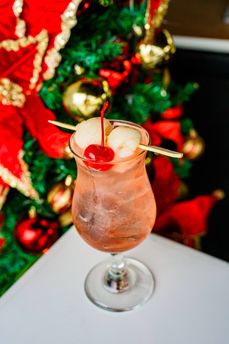 The lychee melon cooler.