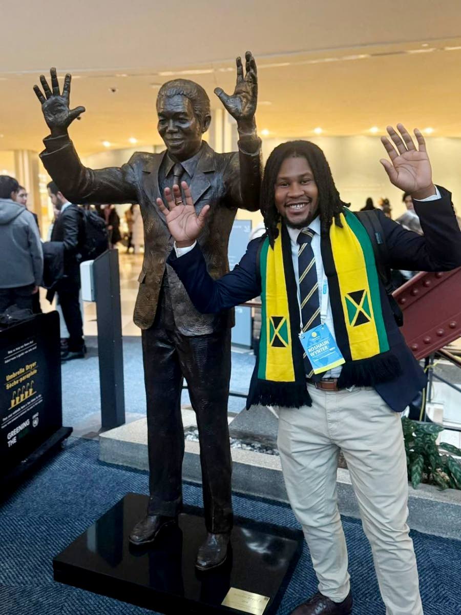 Roshaun Wynter, guild president at The University of the West Indies, Mona, leading with a smile.