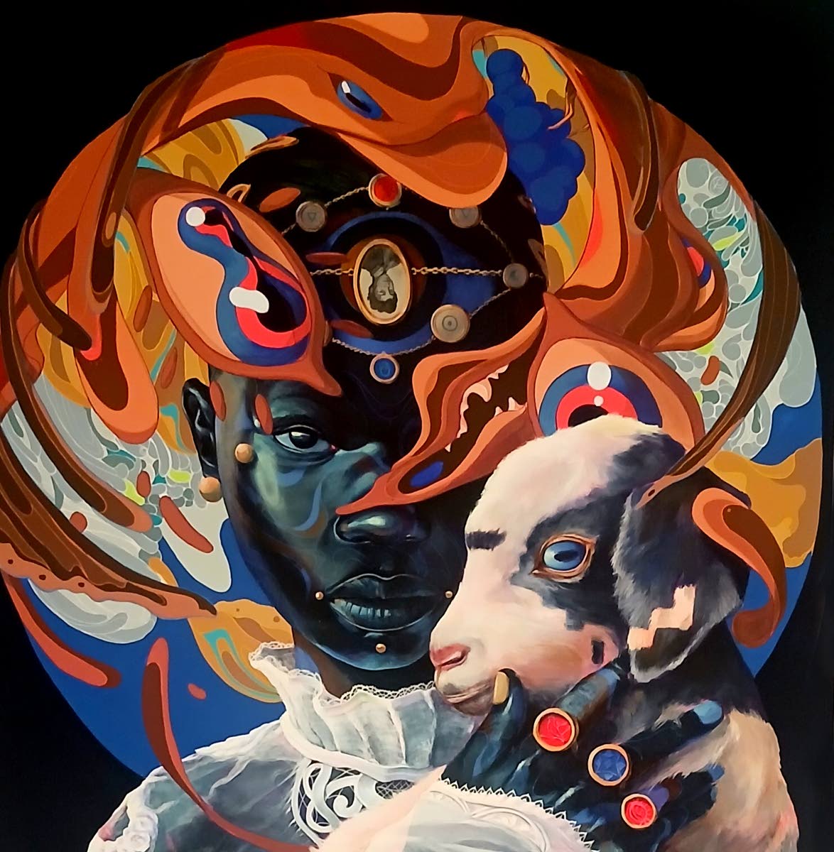 Taj Francis’ ‘Touched by a God in tears’ (2024).