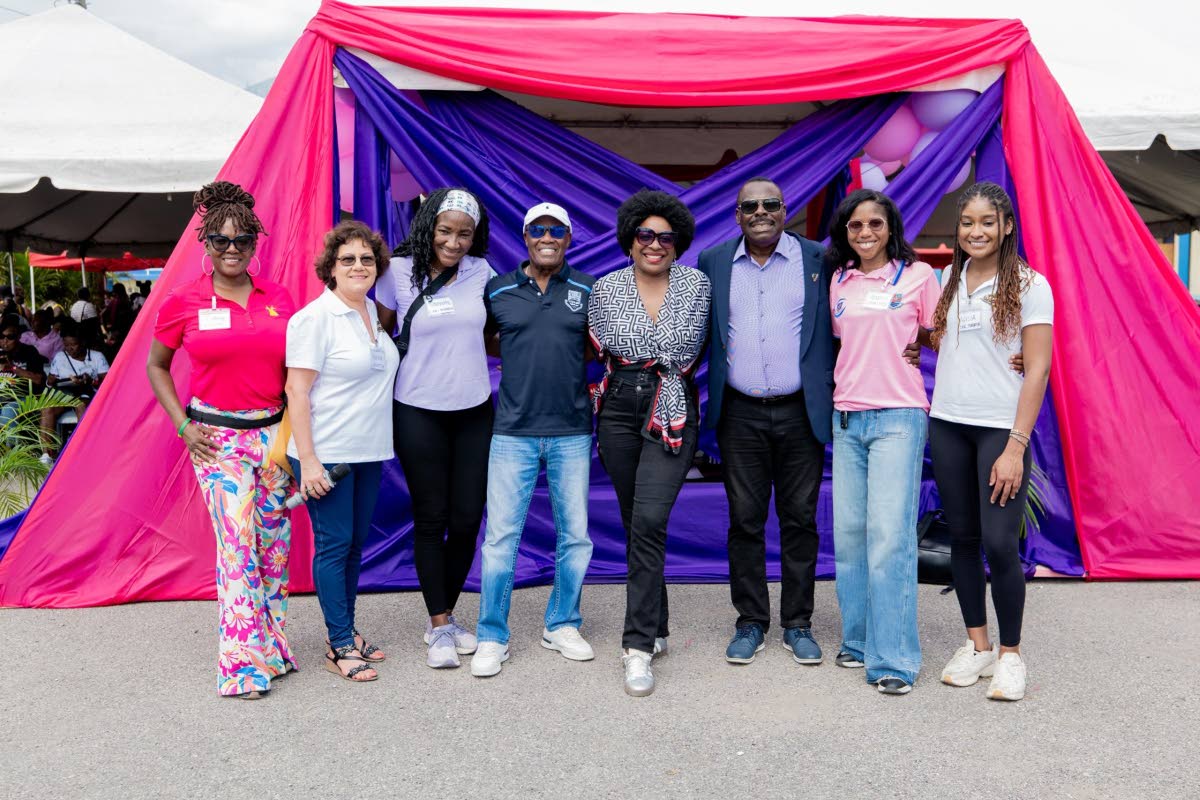 From left: Michelle Williamson, Marlene Smith, Shernette Levy, Victor Lowe, Janet Silvera, Westmoreland Custos Hartley Perrin, Jessica Davidson and Alyssa Levy.