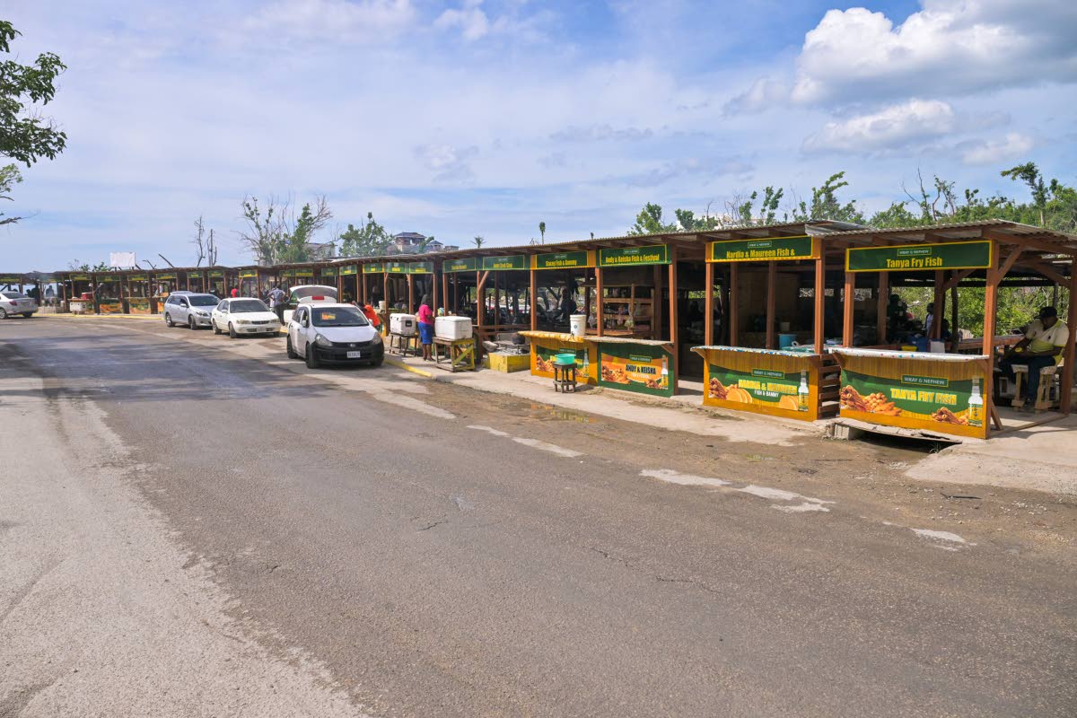 Shops at the popular Border roadside eatery in St Elizabeth, which reopened on January 16.