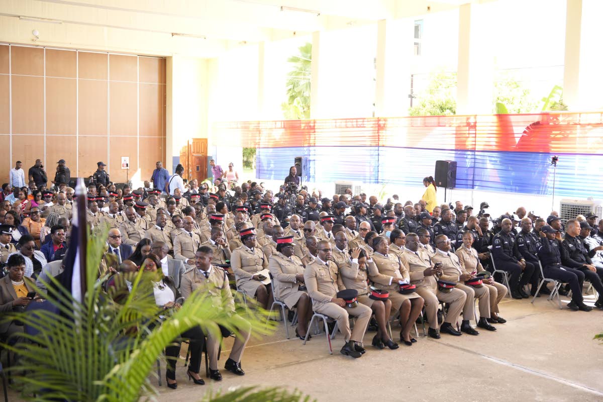 Graduates of the Jamaica Constabulary Force’s Officer and Inspector Development Programme during the graduation ceremony at the National Police College of Jamaica in Twickenham Park, St Catherine, on January 23, 2026. Some 150 officers transitioned into 
