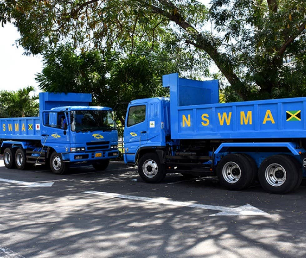 National Solid Waste Management Authority tipper trucks.