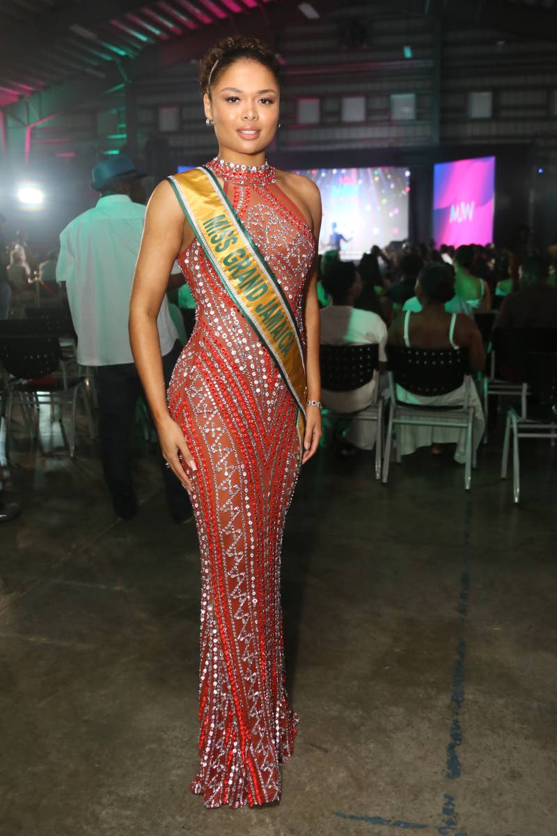 Miss Grand Jamaica 2025 Matea Smith regally represents.