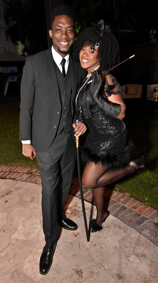  Mark Brown and Nia Souden are ready to take on the Gatsby night in style.