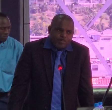 Councillor Michael Allen, the councillor for the St James Municipal Corporation’s (StJMC) Somerton division, at the municipal corporation’s monthly meeting on Thursday.