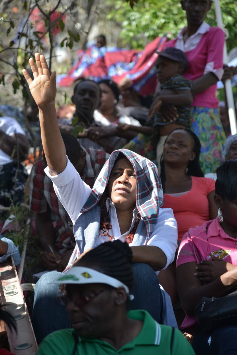 Worshippers gathered on Prayer Mountain, in the hills above the Faith Temple, New Testament Church of God in Portmore, St. Catherine, on Ash Wednesday,  yesterday.The prayer vigil has become an annual event for many Christians across Jamaica at the start o