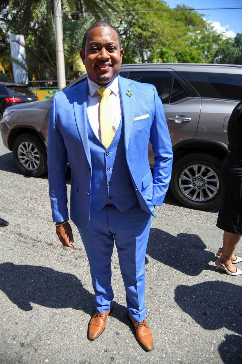 Dapper in this three-piece suit from Statement Pieces by Chris is Floyd Green, minister of agriculture, fisheries, and mining and member of parliament for St Elizabeth South Western.