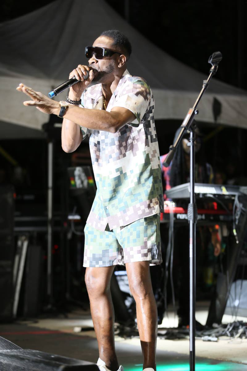 Bounty Killer performing at the 2025 Bob Marley Tribute Concert at Emancipation Park, St Andrew.