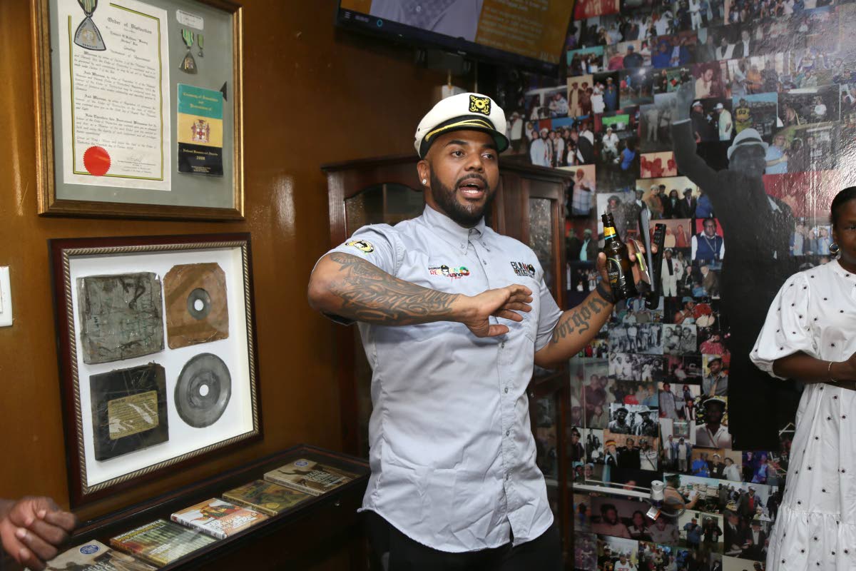 Edward ‘Striker’ Lee Jr was the main tour guide at the July 2024 soft launch of Bunny Lee Museum and Recording Studio.