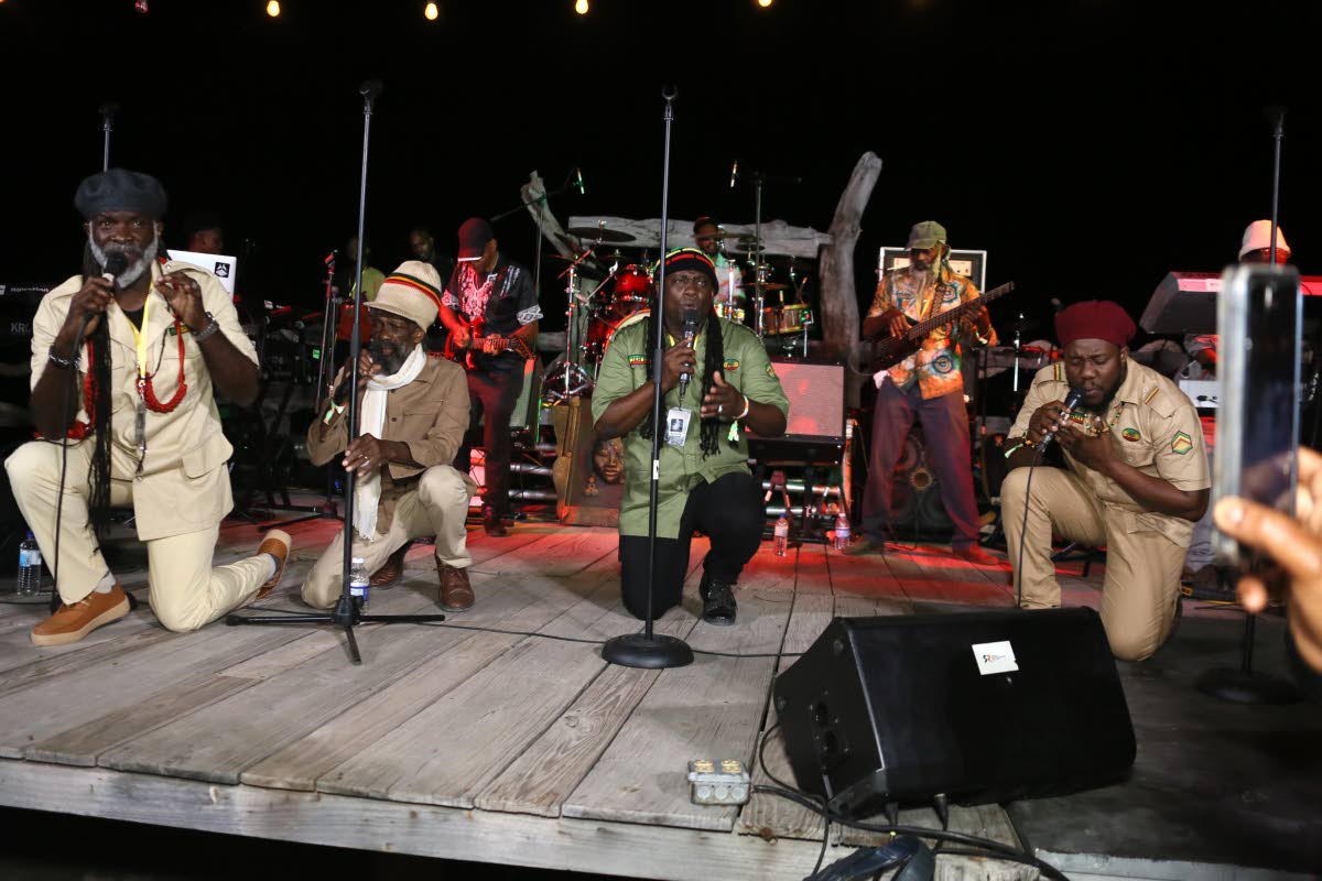 Abyssinians performing on Day 3 of Wickie Wackie Music Festival on Saturday at Wickie Wackie Beach, 8 Mile, Bull Bay.