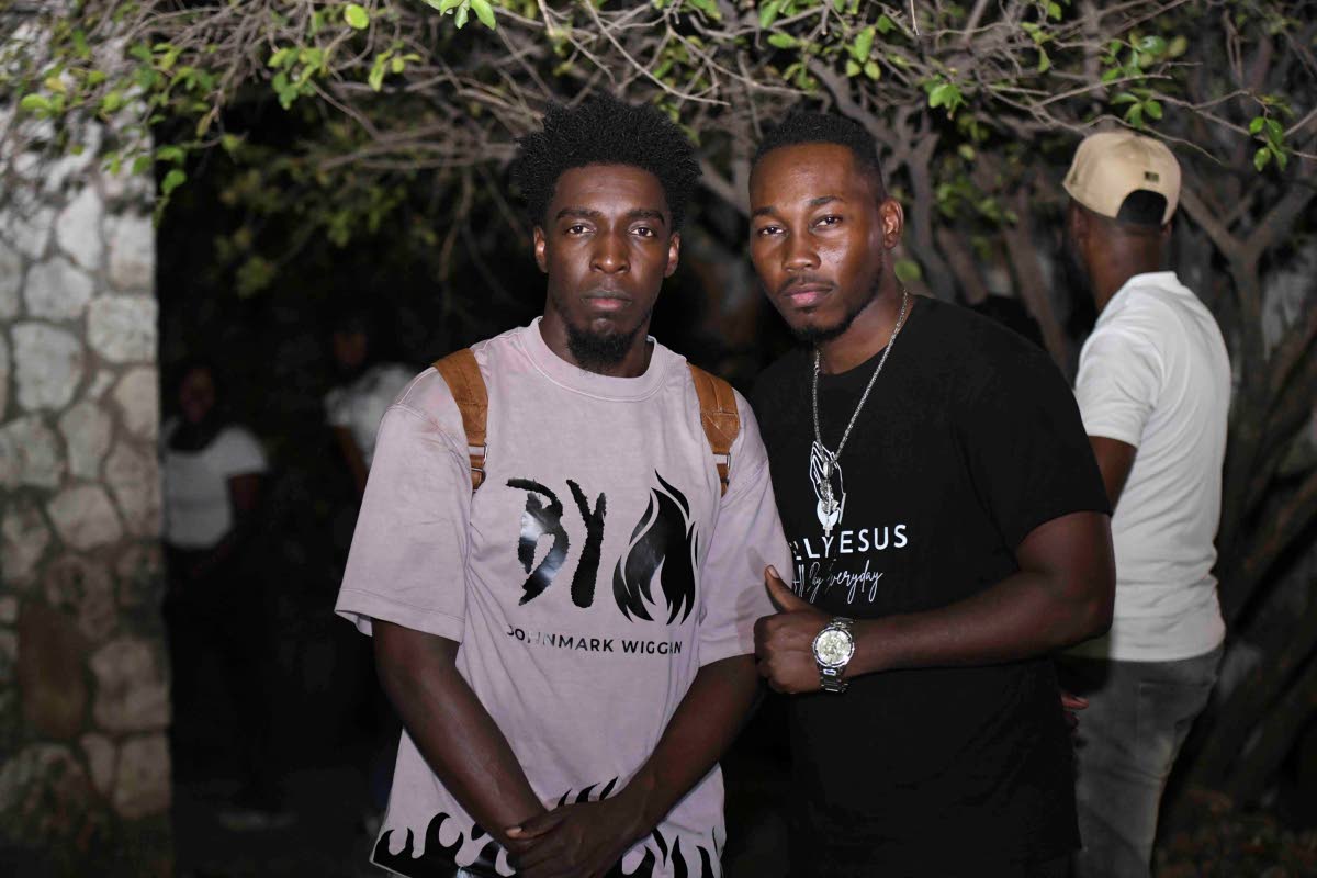 Johnmark Wiggan (left) and Prince Saj at  JaRIA Reggae Wednesdays’.
