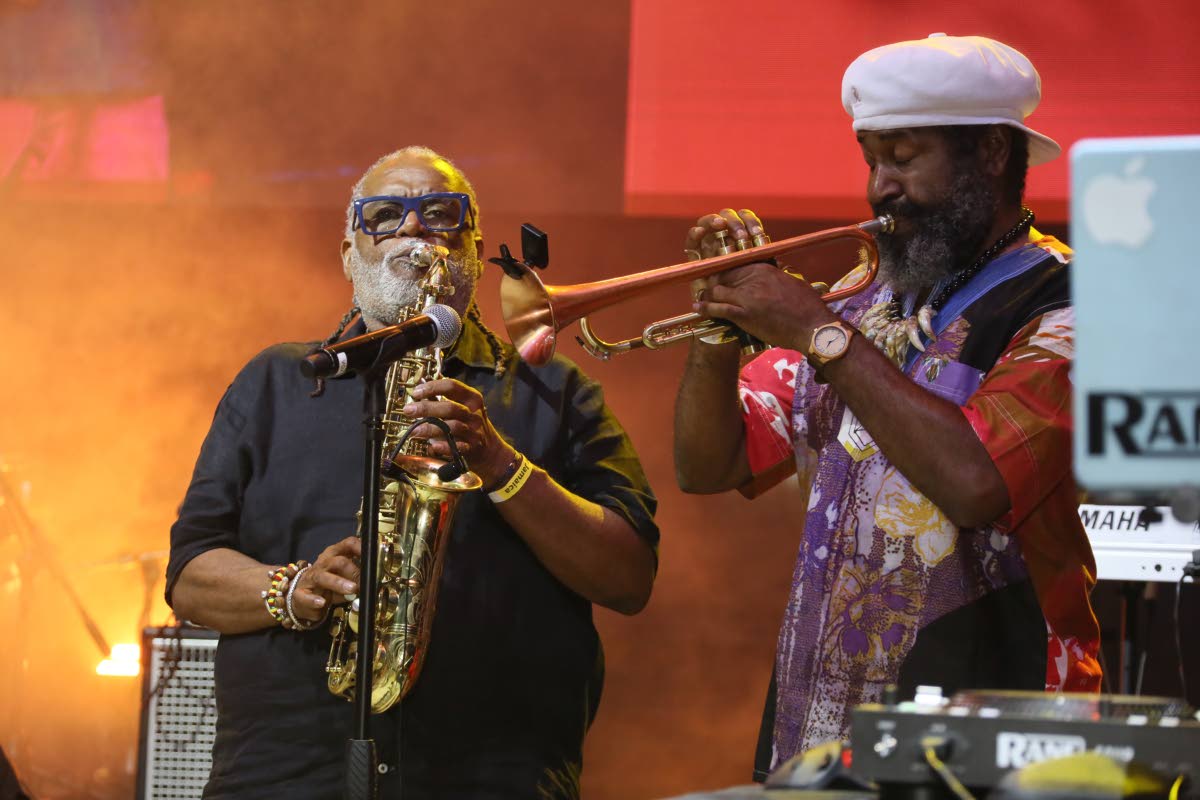 Dean Fraser and Stingwray were part of the horns section at last Friday’s Cat Coore tribute.